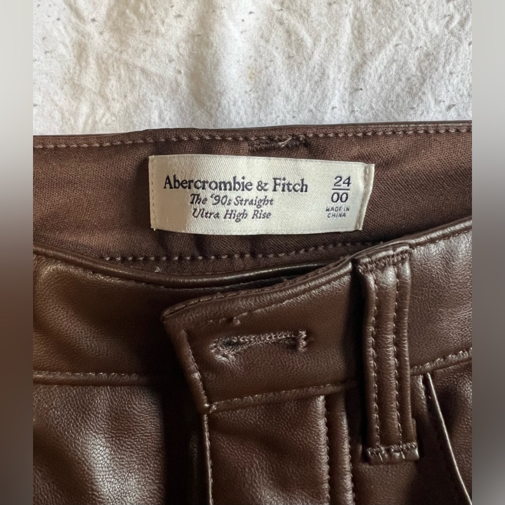 Abercrombie & Fitch Brown Leather Pants
